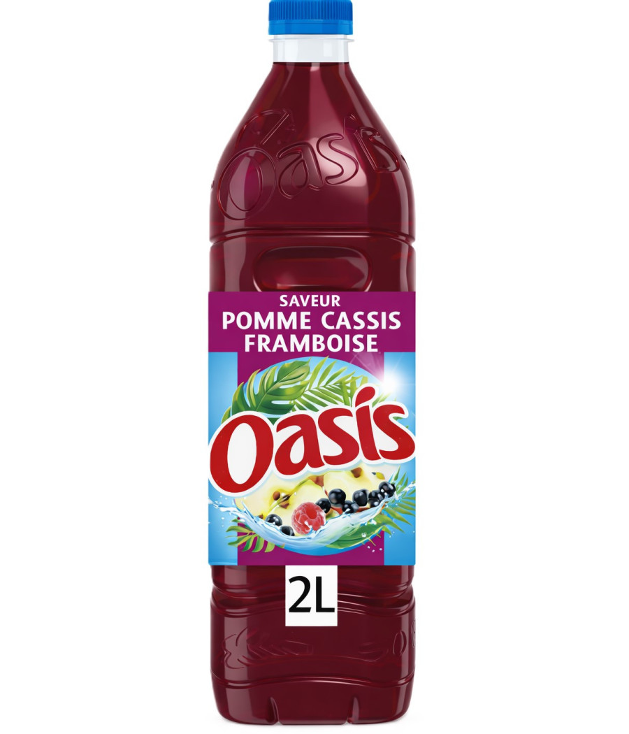 BOISSON POMME CASSIS FRAMBOISE OASIS 2L