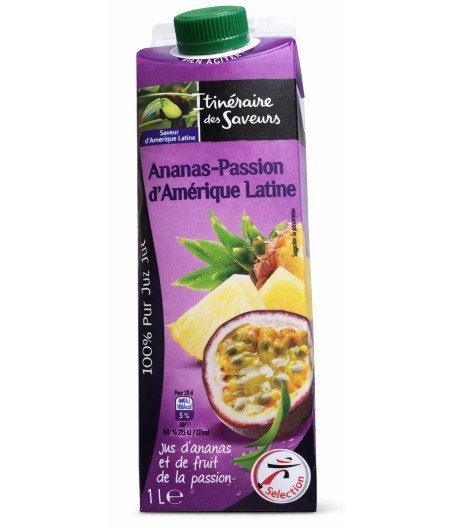 JUS ANANAS PASSION ITINERAIRE DES SAVEURS 1L
