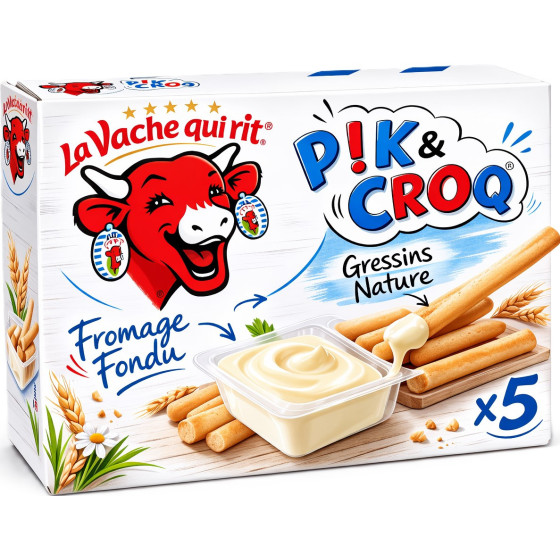 FROMAGE PIK&CROQ NATURE LA VACHE QUI RIT 175G