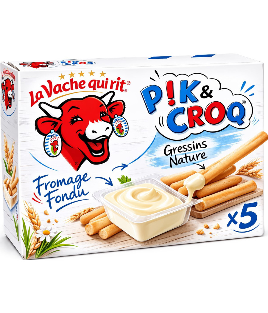 FROMAGE PIK&CROQ NATURE LA VACHE QUI RIT 175G