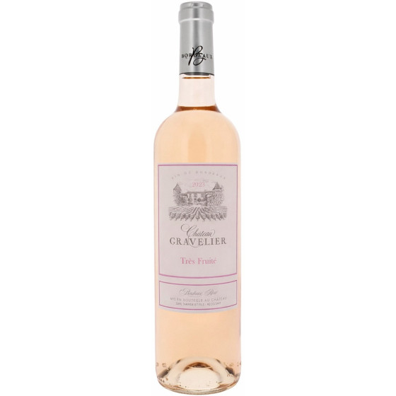 BOUTEILLE DE VIN ROSÉ CHÂTEAU GRAVELIER 75CL