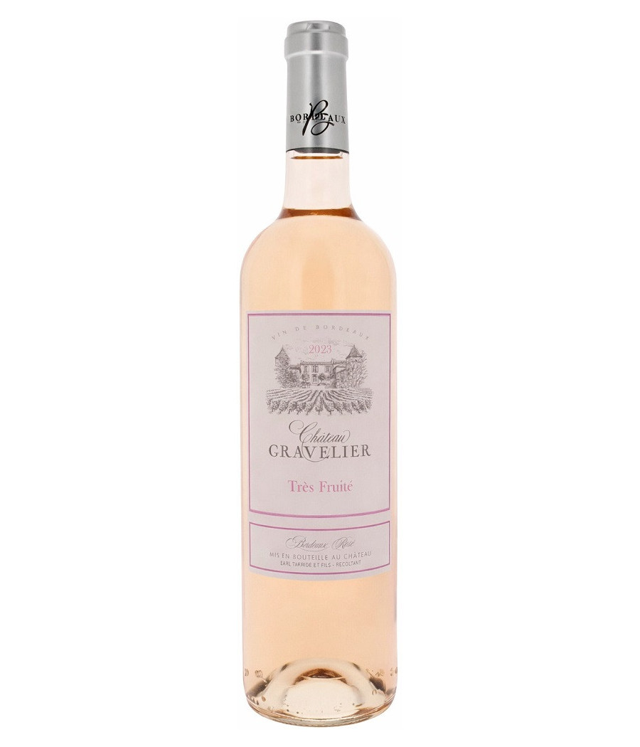 BOUTEILLE DE VIN ROSÉ CHÂTEAU GRAVELIER 75CL