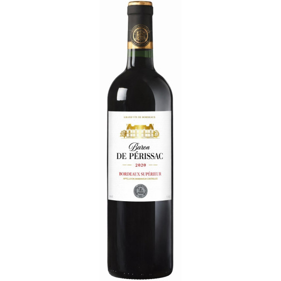 BOUTEILLE DE VIN DE BARON DE PÉRISSAC BORDEAUX SUPÉRIEUR 75CL