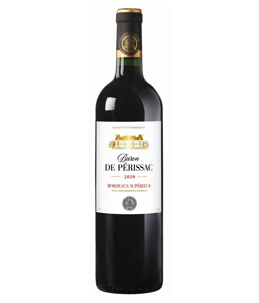 BOUTEILLE DE VIN DE BARON DE PÉRISSAC BORDEAUX SUPÉRIEUR 75CL