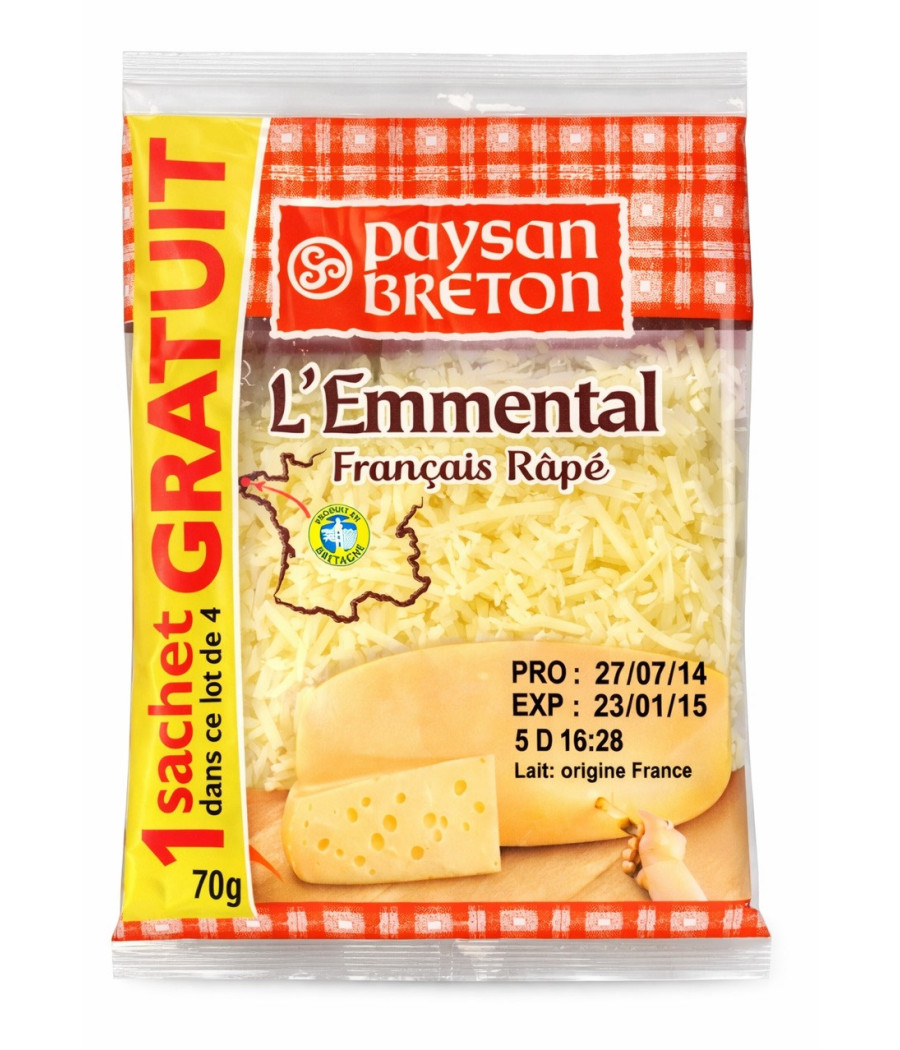 FROMAGE EMMENTAL FRANCAIS RAPE PAYSAN BRETON 70G