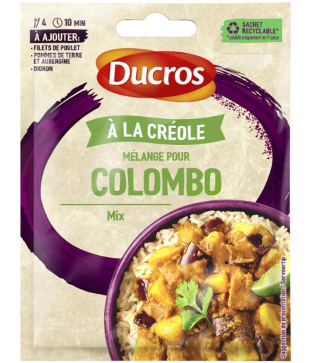 FOND DE SAUCE MELANGE MALIN COLOMBO CREOLE DUCROS 25G