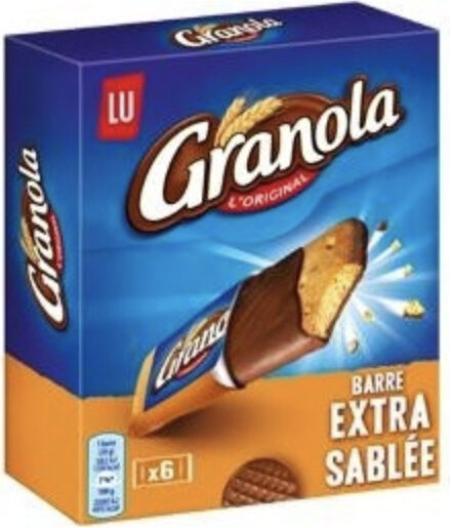 GRANOLA BARRE EXTRA SABLEE 168 G