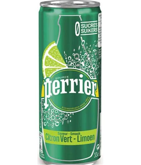 EAU GAZEUSE CITRON VERT PERRIER 33CL