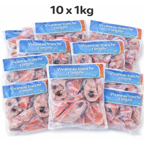 DARNE VIVANEAU TRANCHE SURGELE ORIGINE INDONESIE 10X1KG SOIT 10KG