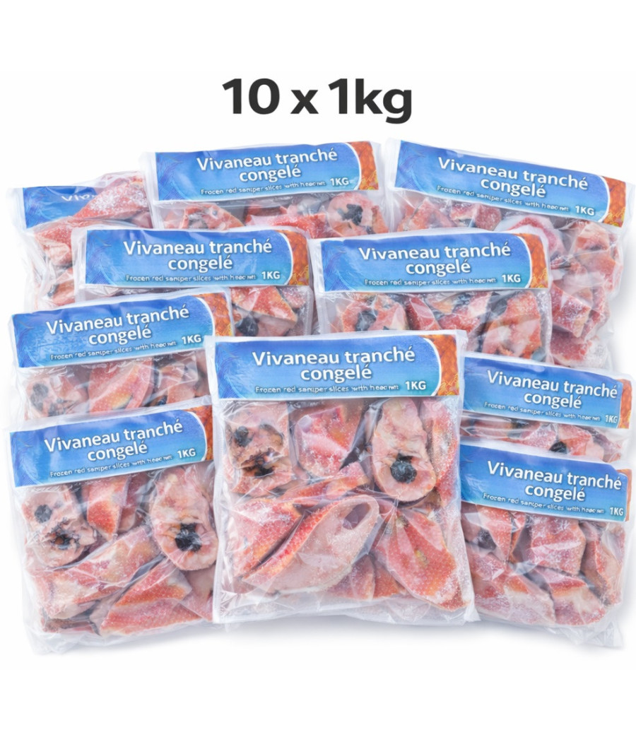 DARNE VIVANEAU TRANCHE SURGELE ORIGINE INDONESIE 10X1KG SOIT 10KG