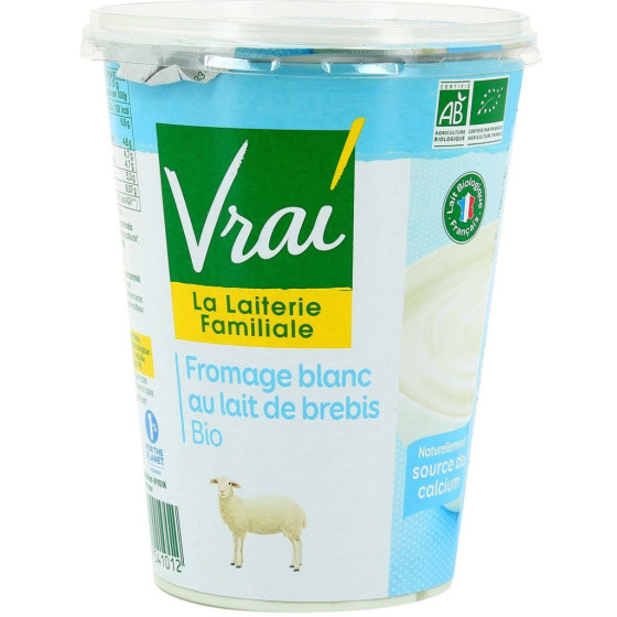 FROMAGE BLANC BIO DE BREBIS VRAI 400G