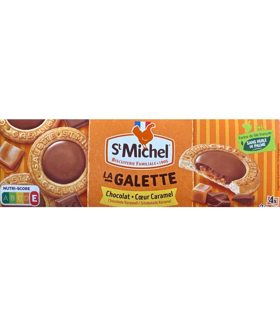 GALETTE CHOCOLAT - COEUR CARAMEL ST MICHEL  98G