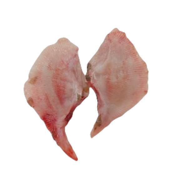 AILE RAIE DOUCE NON PELEE CALIBRE 1/3  PECHE EN MER OCEAN ATLANTIQUE NORD-EST COLIS DE 2KG PACK D...