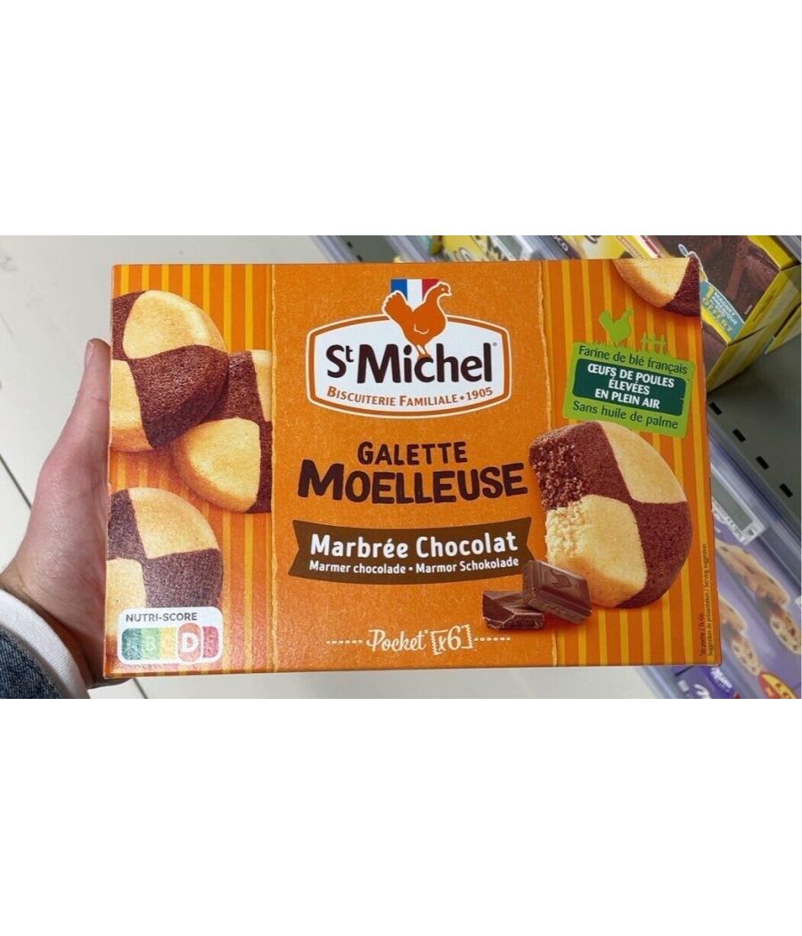 GALETTE MOELLEUSE MARBREE CHOCOLAT ST MICHEL 180G