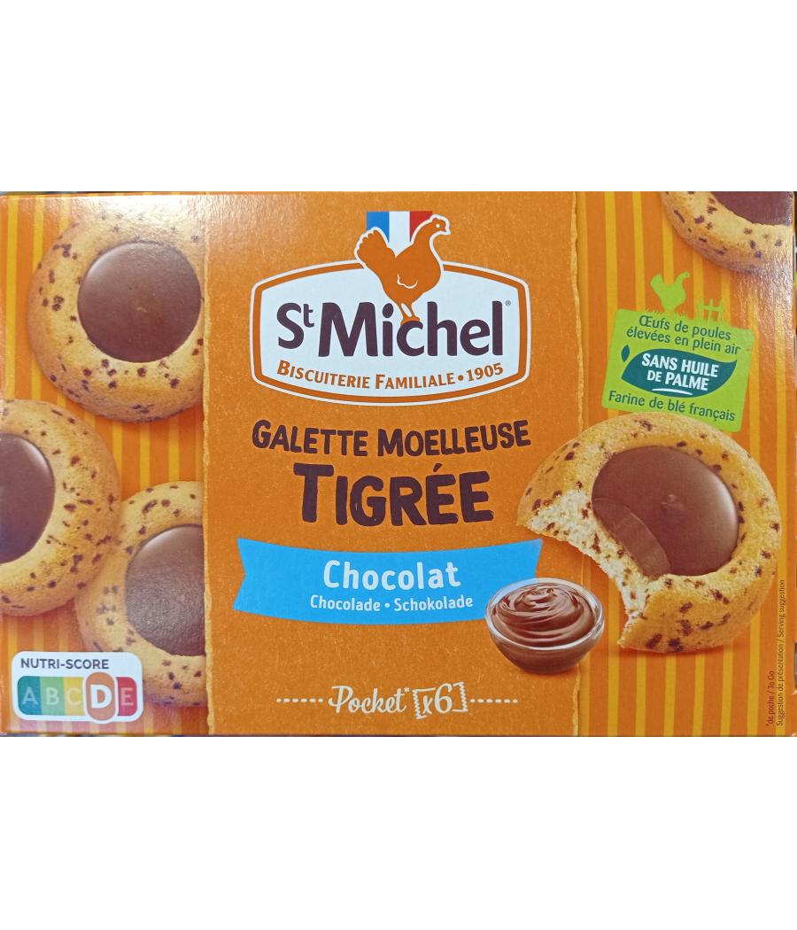 GALETTE MOELLEUSE TIGREE AU CHOCOLAT ST MICHEL 180G