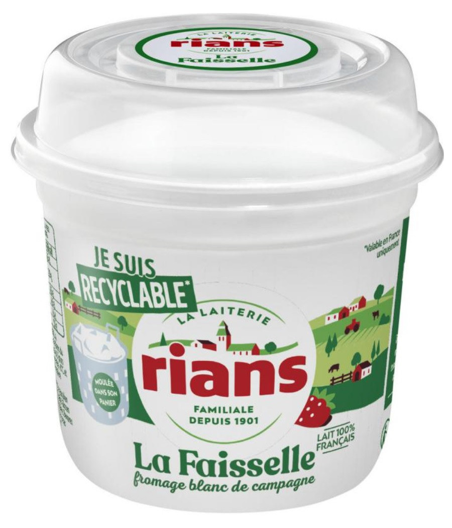 FROMAGE BLANC LA FAISSELLE NATURE RIANS 500G