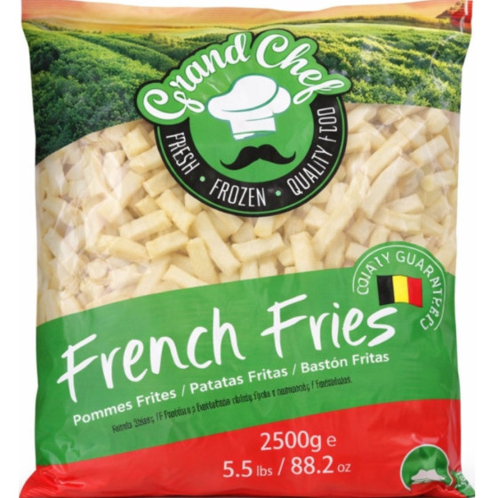FRITES GRAND CHEF ORIGINE BELGIQUE 2,5KG