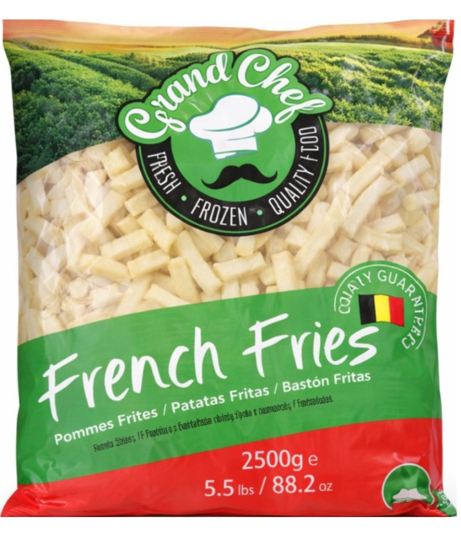 FRITES GRAND CHEF ORIGINE BELGIQUE 2,5KG