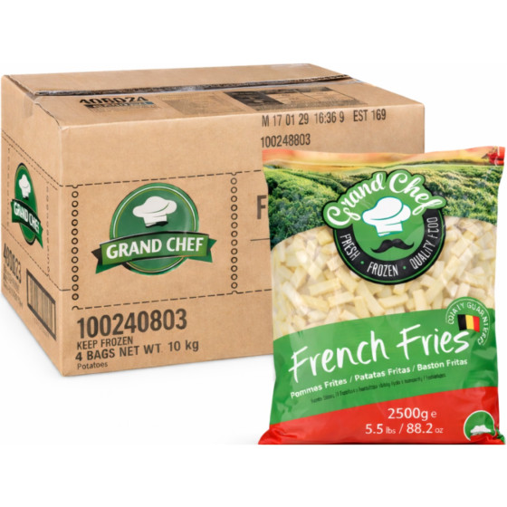 FRITES GRAND CHEF ORIGINE BELGIQUE 4X2,5KG