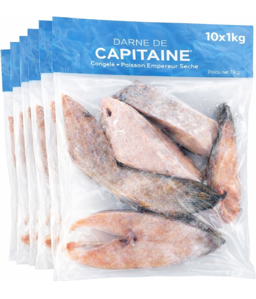 DARNE DE CAPITAINE SURGELE ORIGINE INDONESIE 10X1KG  soit 10KG