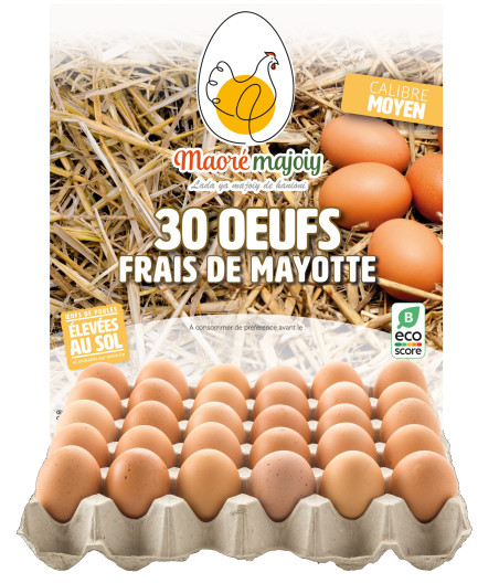 OEUFS FRAIS MAORE MAJOIY X30