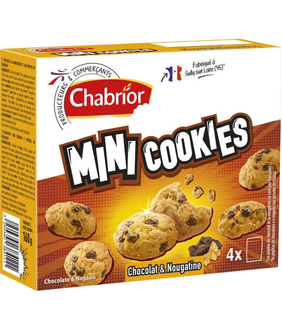 MINI COOKIES CHOCOLAT & NOUGATINE 4 X 40 G