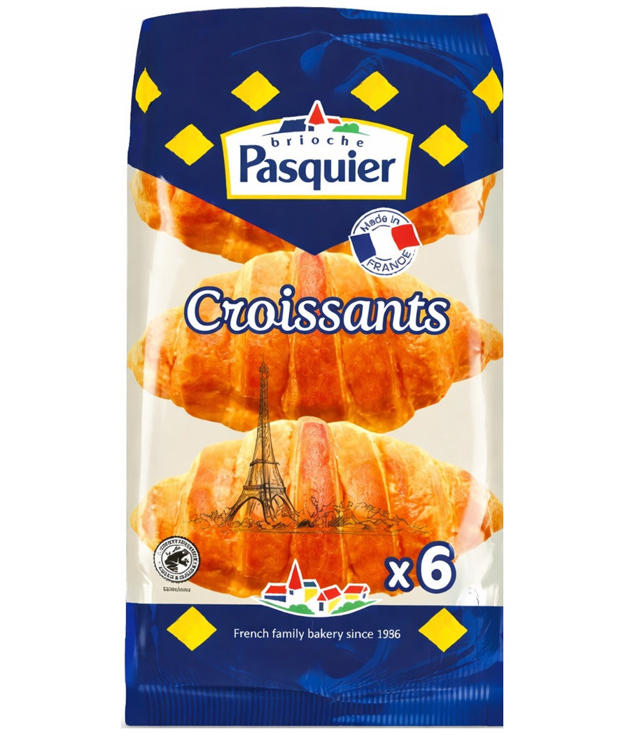 CROISSANT BRIOCHE ORIGINE FRANCE PASQUIER X6