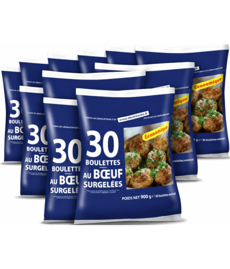 BOULETTES BŒUF ORIGINE FRANCE 8x900G