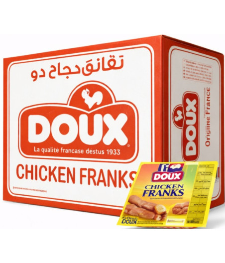 SAUCISSES POULET DOUX ORIGINE FRANCE  24X340G