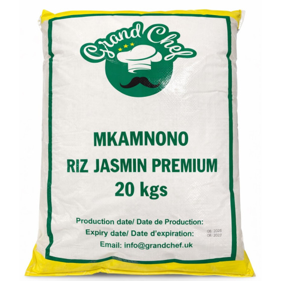 RIZ JASMIN PARFUME ORIGINE ROYAUME-UNI GRAND CHEF  20 KG