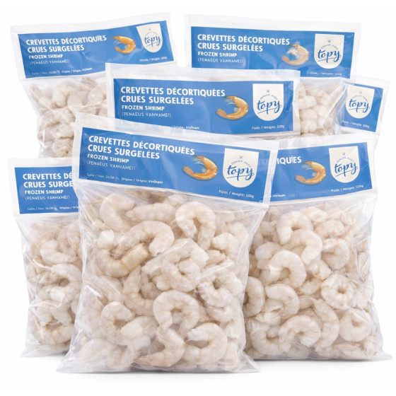 CREVETTE DECORTIQUER 16/20 ORIGINE VIETNAM TOPY 20X500G SOIT 10KG