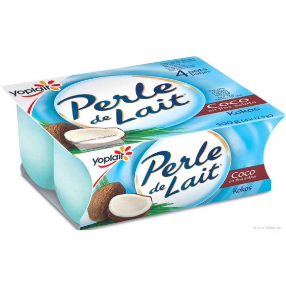 YAOURTS PERLE DE LAIT COCO YOPLAIT 4X125G