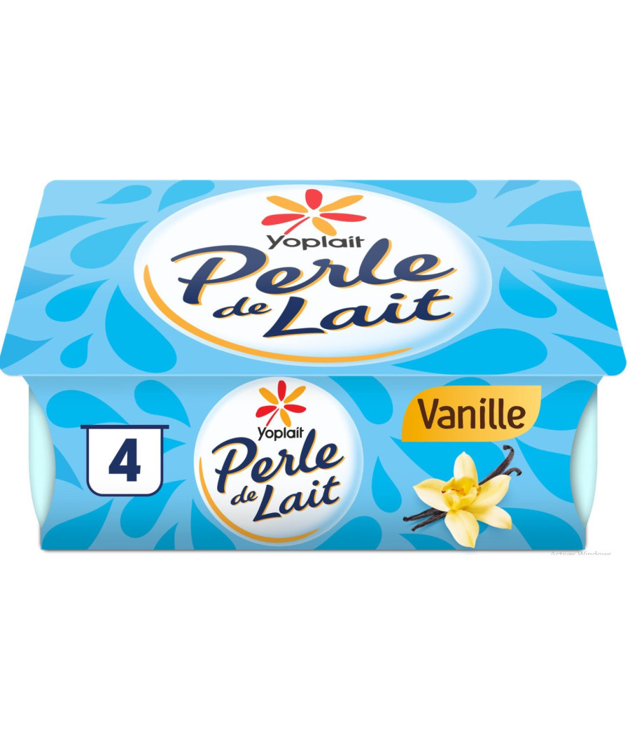 YAOURTS VANILLE YOPLAIT PERLE DE LAIT 4X125G