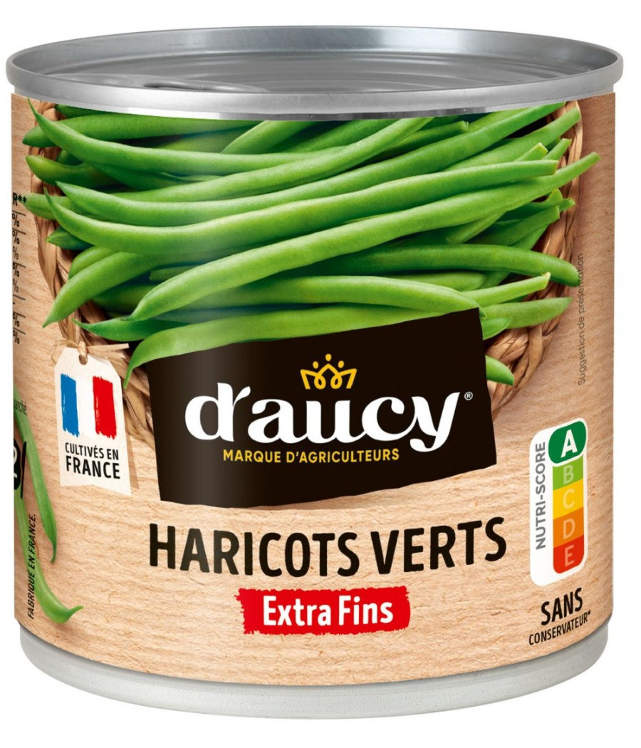 HARICOTS VERT EXTRA FIN D'AUCY 400G