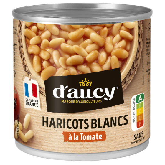HARICOT BLANCS A LA TOMATE D'AUCY 500G