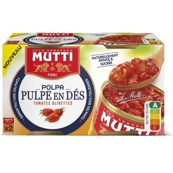 TOMATES PULPE EN DES MULTTI 2X300G