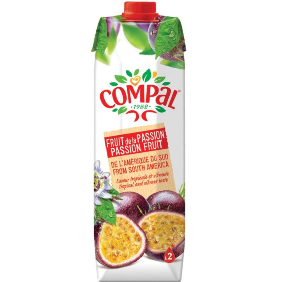 JUS FRUIT DE LA PASSION COMPAL 1L