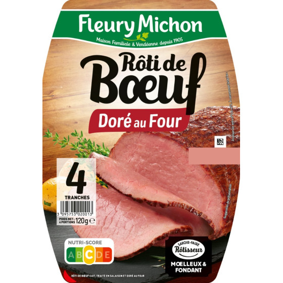 ROTI DE BOEUF DORE AU FOUR FLEURY MICHON 120G