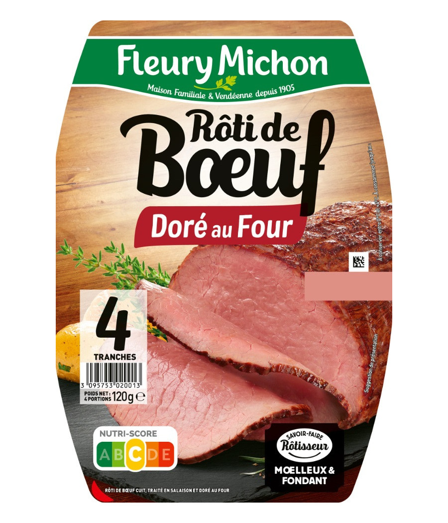 ROTI DE BOEUF DORE AU FOUR FLEURY MICHON 120G