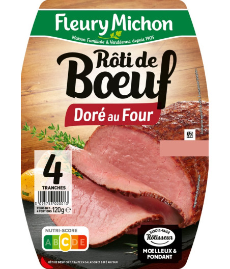 ROTI DE BOEUF DORE AU FOUR FLEURY MICHON 120G