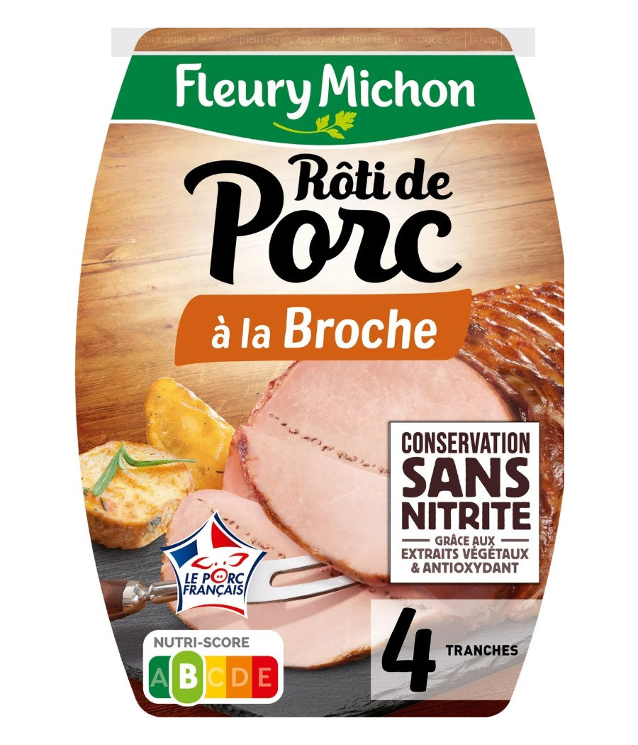 ROTI DE PORC A LA BROCHE FLEURY MICHON 140G