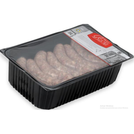 SAUCISSE DE PORC MAISON BEUCHER VPF AU SEL DE GUERANDE SOUS ATMOSPHERE ELABORE EN FRANCE