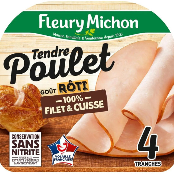 TENDRE POULET GOUT ROTI FLEURY MICHON 130G