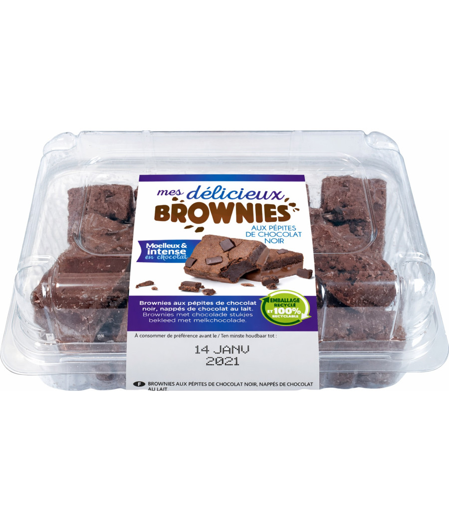 MES DELICIEUX BROWNIES PEPITES DE CHOCOLAT NOIR LIGHTBODY 300G