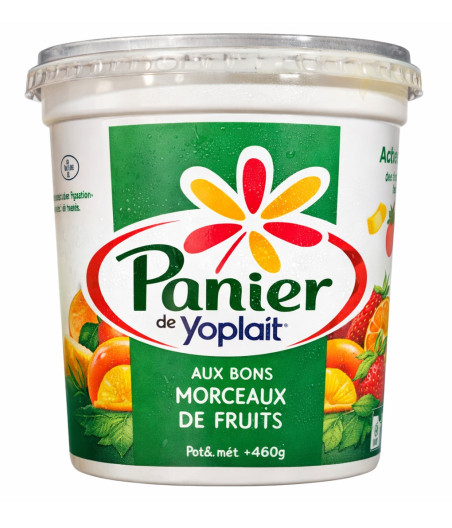 YAOURT BRASSE SUCRE AROMATISE FRAISE PANIER YOPLAIT 460G