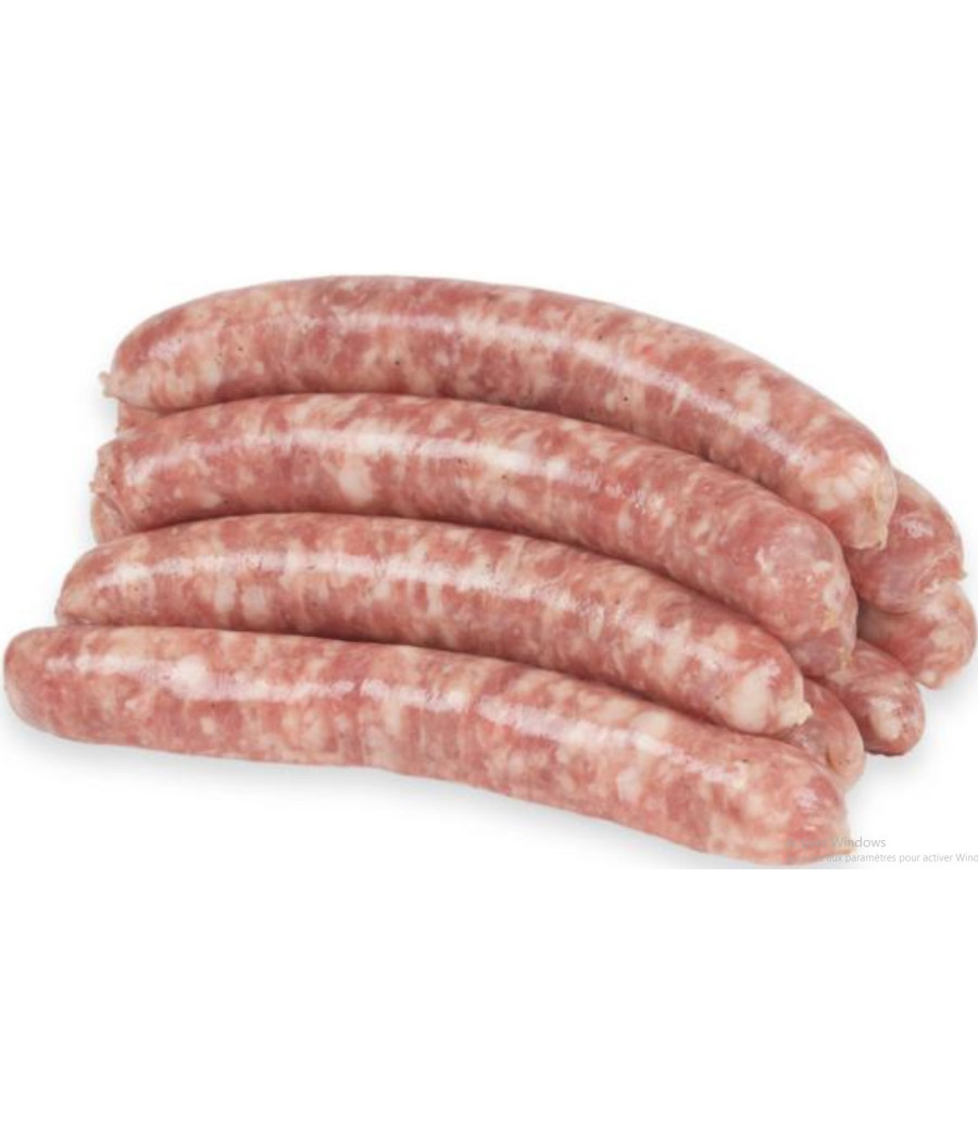 CHIPOLATAS DE PORC VPF SOUS ATMOSPHERE ELABORE EN FRANCE