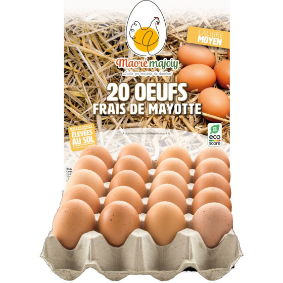 OEUFS FRAIS MAORE MAJOIY X20
