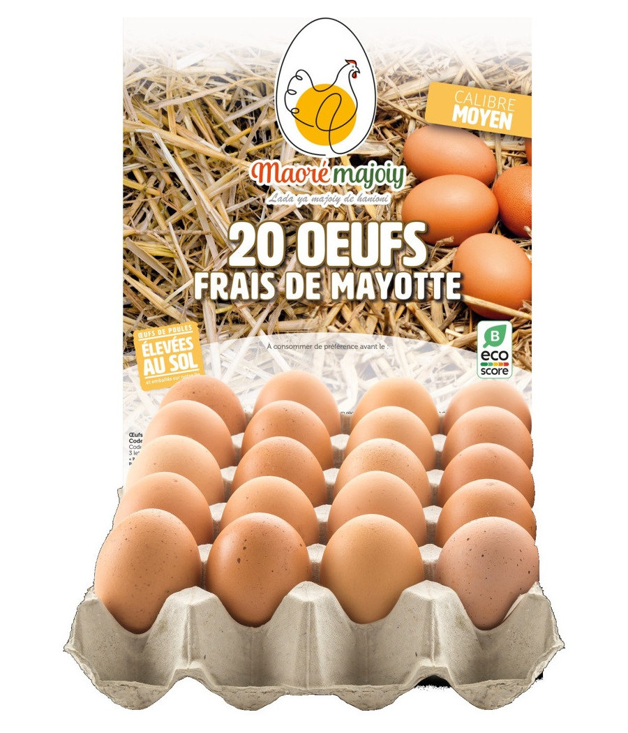 OEUFS FRAIS MAORE MAJOIY X20