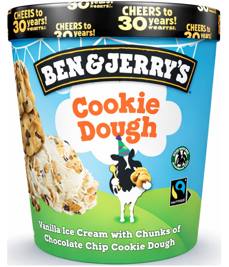 GLACE COOKIE DOUGH VANILLE BEN & JERRY'S 425G