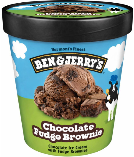 CHOCOLATE FUDGE BROWNIE BEN&JERRY'S 415G